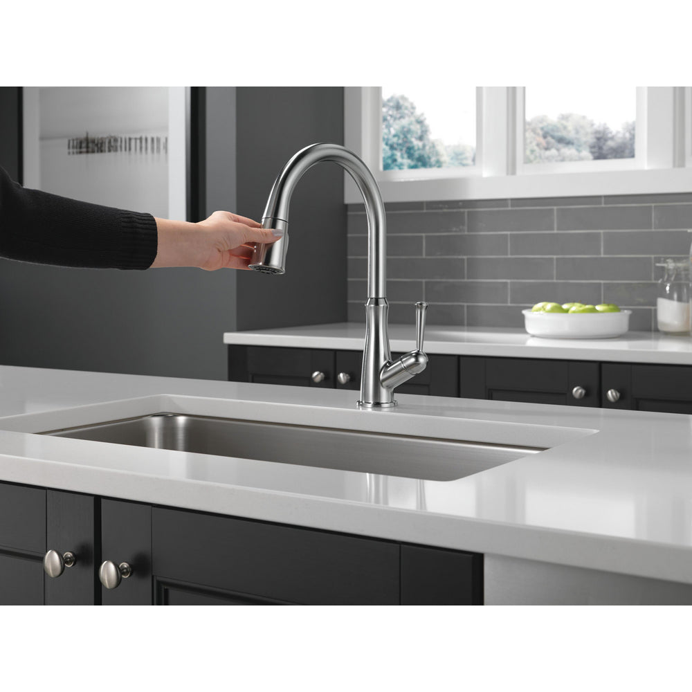 Delta Westville Single Handle Pull-Down Kitchen Faucet - 9110