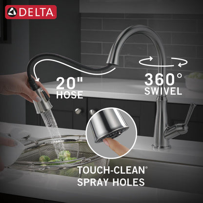 Delta Westville Single Handle Pull-Down Kitchen Faucet - 9110