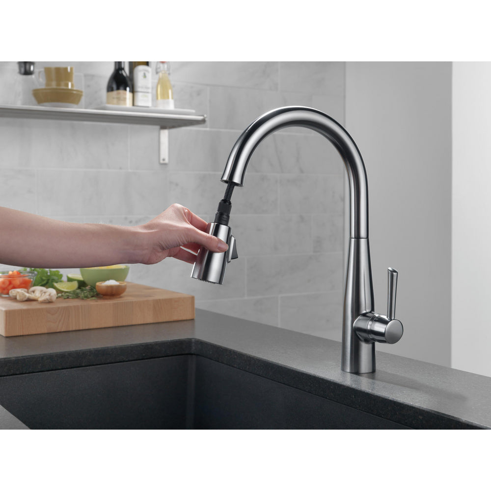 Delta Essa Single Handle Pull-Down Kitchen Faucet - 9113