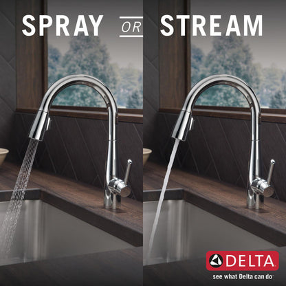 Delta Essa Single Handle Pull-Down Kitchen Faucet - 9113