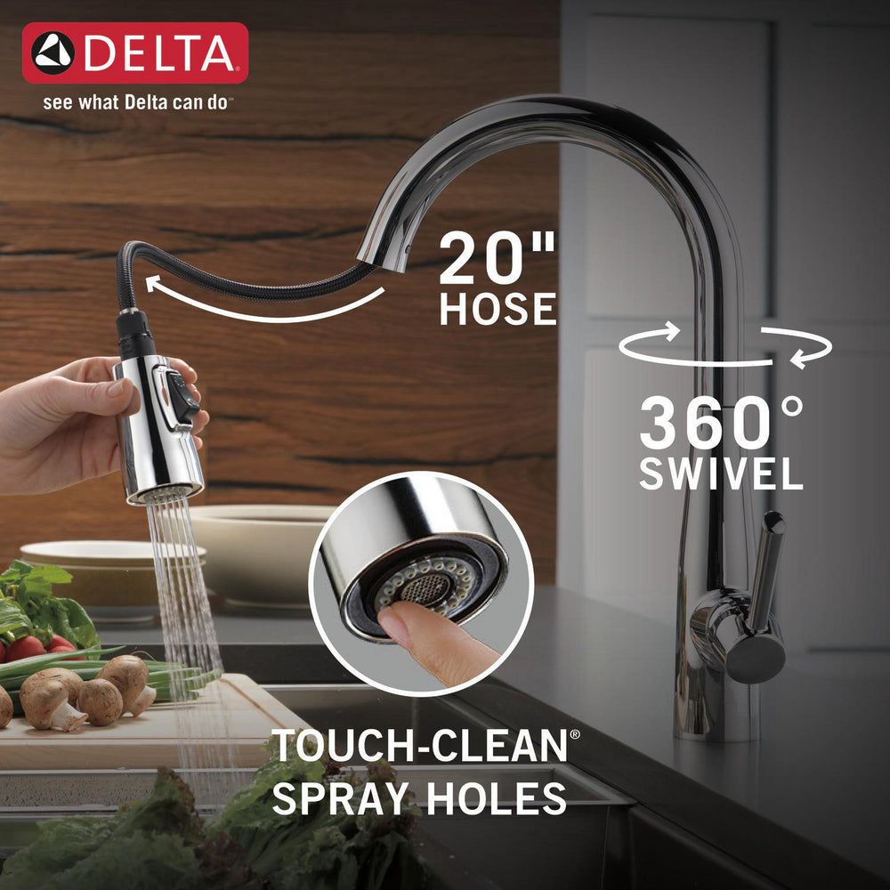 Delta Essa Single Handle Pull-Down Kitchen Faucet - 9113