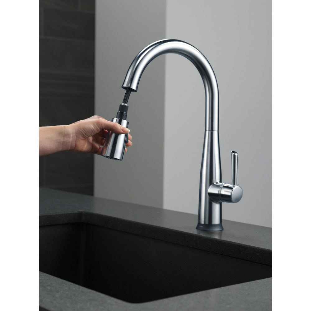 Delta Essa Single Handle Pull-Down Kitchen Faucet with Touch2O Technology - 9113T