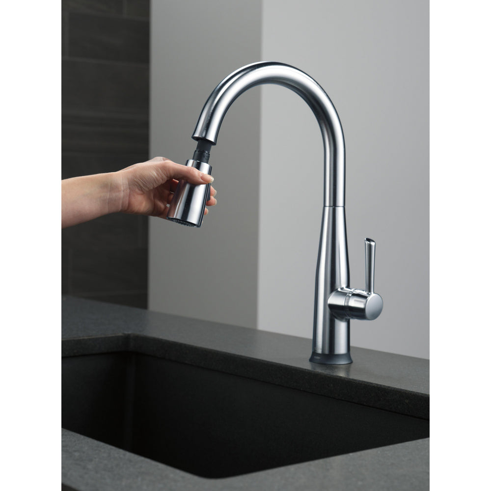 Delta Essa Single Handle Pull-Down Kitchen Faucet with Touch2O Technology - 9113T