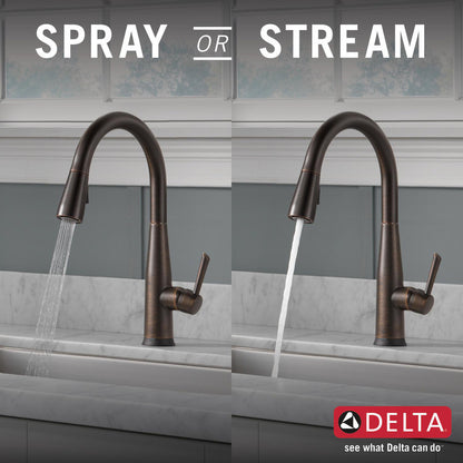 Delta Essa Single Handle Pull-Down Kitchen Faucet with Touch2O Technology - 9113T