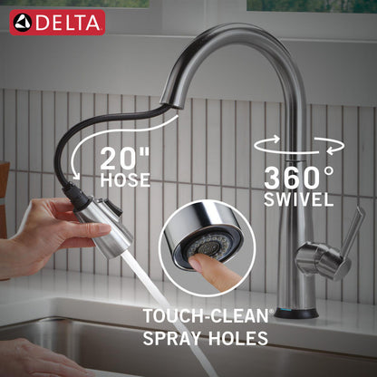 Delta Essa Touch2O Technology Kitchen Faucet with Touchless Technology - 9113TL