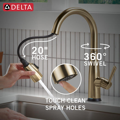 Delta Essa Touch2O Technology Kitchen Faucet with Touchless Technology - 9113TL