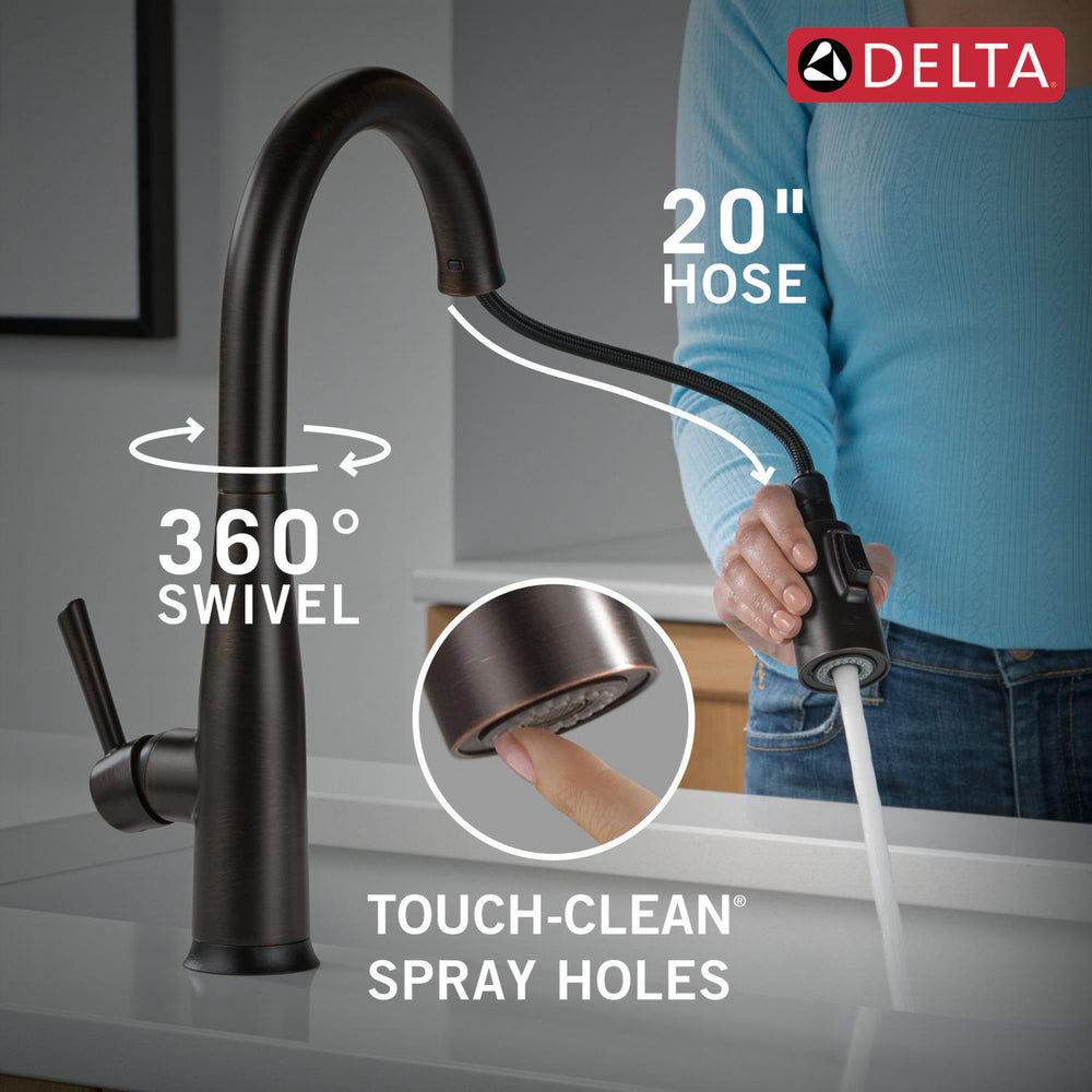 Delta Essa Touch2O Technology Kitchen Faucet with Touchless Technology - 9113TL
