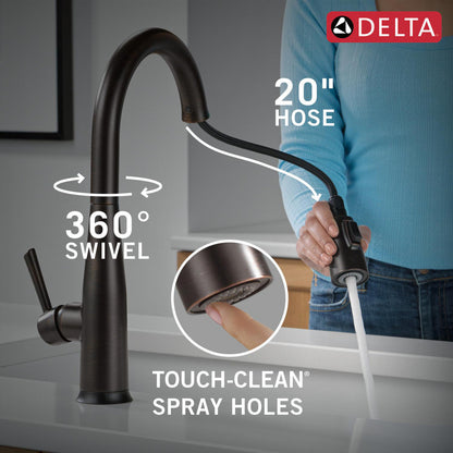 Delta Essa Touch2O Technology Kitchen Faucet with Touchless Technology - 9113TL