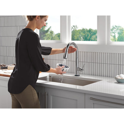 Delta Essa VoiceIQ Single Handle Pull-Down Faucet with Touch2O Technology - 9113TLV