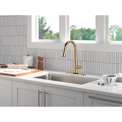 Delta Essa VoiceIQ Single Handle Pull-Down Faucet with Touch2O Technology - 9113TLV