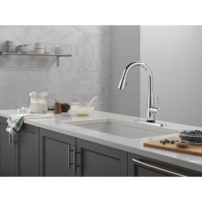 Delta Essa VoiceIQ Single Handle Pull-Down Faucet with Touch2O Technology - 9113TLV