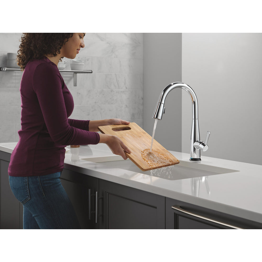Delta Essa VoiceIQ Single Handle Pull-Down Faucet with Touch2O Technology - 9113TLV