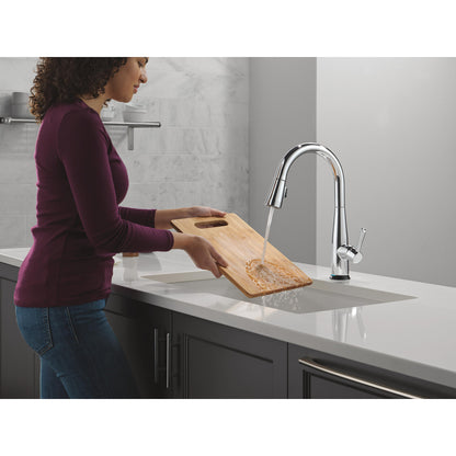Delta Essa VoiceIQ Single Handle Pull-Down Faucet with Touch2O Technology - 9113TLV