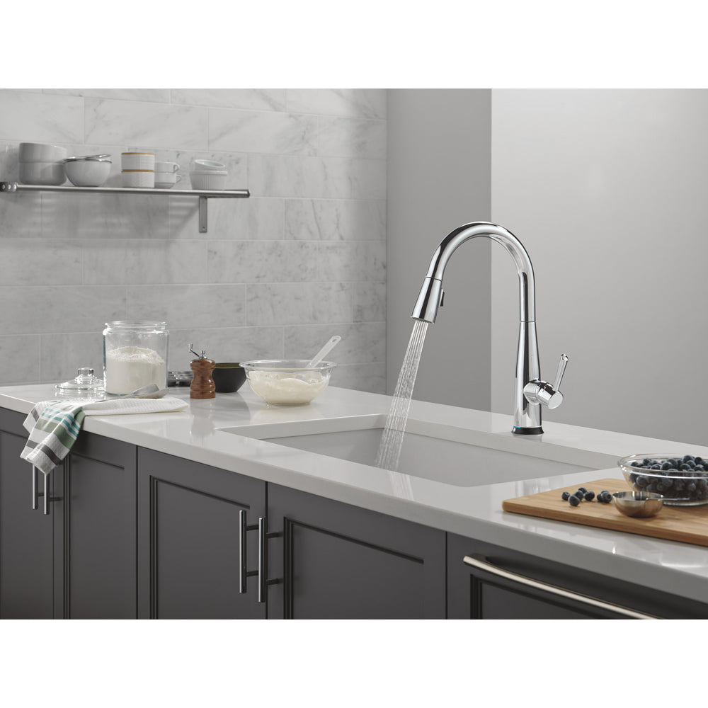 Delta Essa VoiceIQ Single Handle Pull-Down Faucet with Touch2O Technology - 9113TLV
