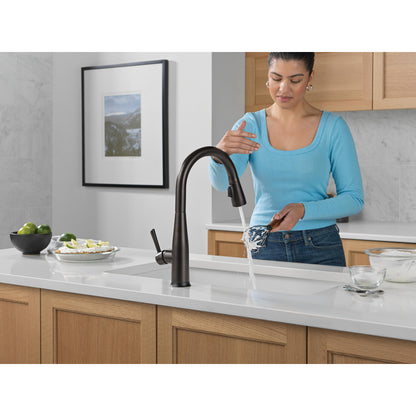 Delta Essa VoiceIQ Single Handle Pull-Down Faucet with Touch2O Technology - 9113TLV