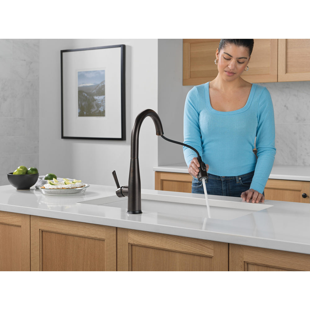 Delta Essa VoiceIQ Single Handle Pull-Down Faucet with Touch2O Technology - 9113TLV