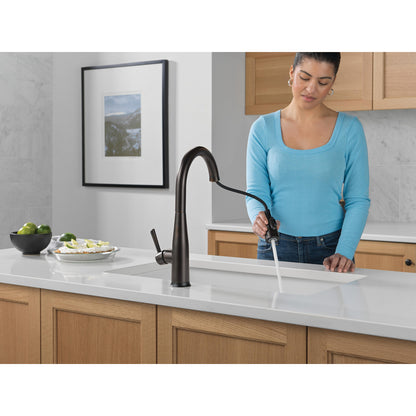 Delta Essa VoiceIQ Single Handle Pull-Down Faucet with Touch2O Technology - 9113TLV