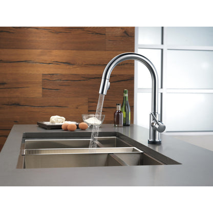 Delta Trinsic Single Handle Pull-Down Kitchen Faucet with Touch2O Technology - 9159T
