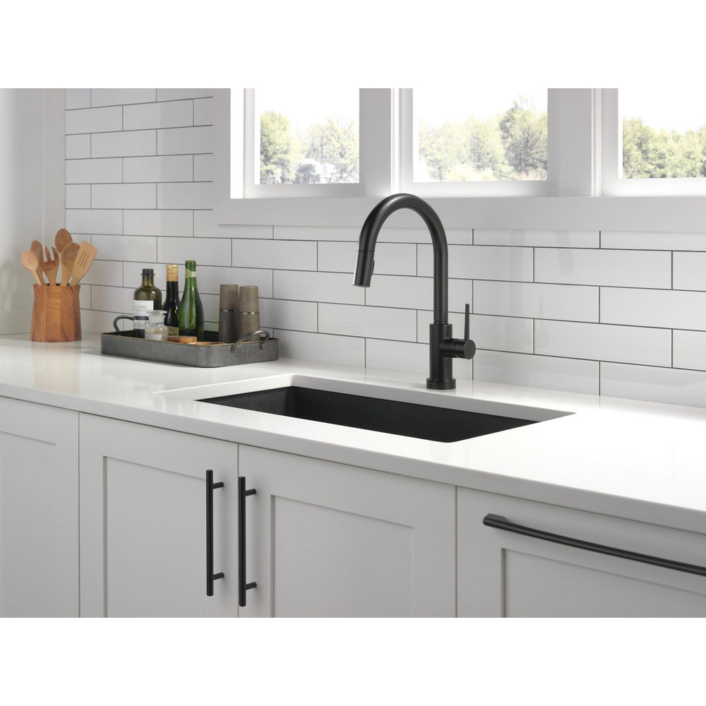 Delta Trinsic Single Handle Pull-Down Kitchen Faucet with Touch2O Technology - 9159T
