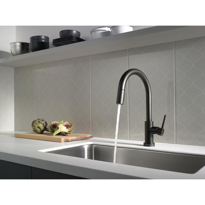 Delta Trinsic Single Handle Pull-Down Kitchen Faucet with Touch2O Technology - 9159T
