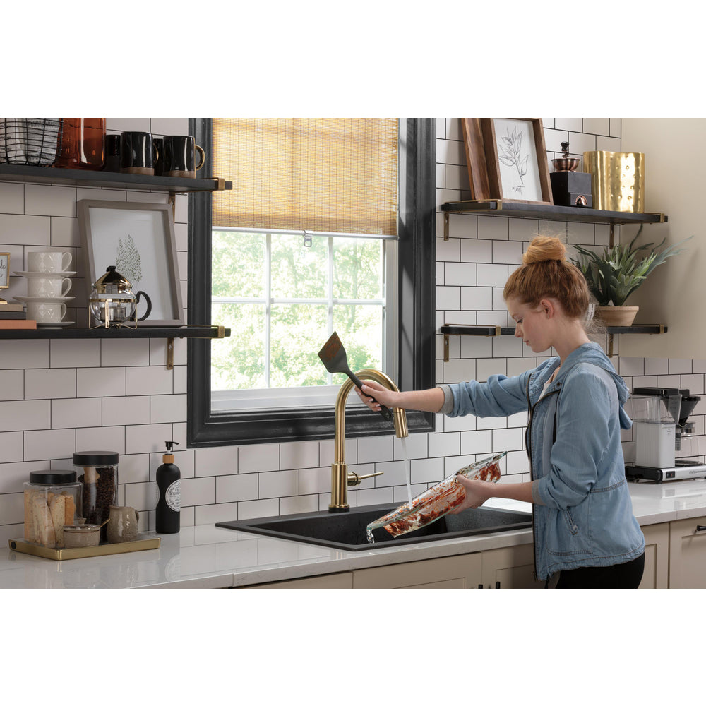 Delta Trinsic Single Handle Pull-Down Kitchen Faucet with Touch2O Technology - 9159T