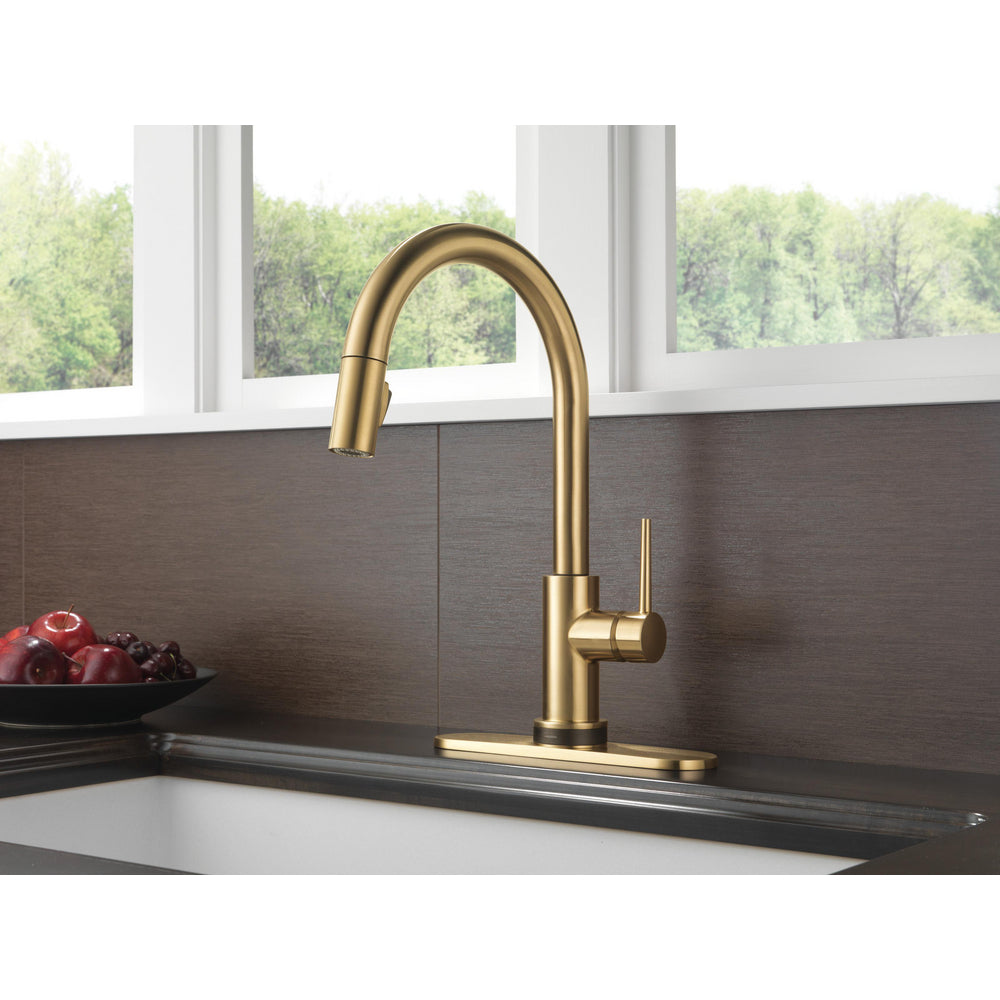 Delta Trinsic Single Handle Pull-Down Kitchen Faucet with Touch2O Technology - 9159T