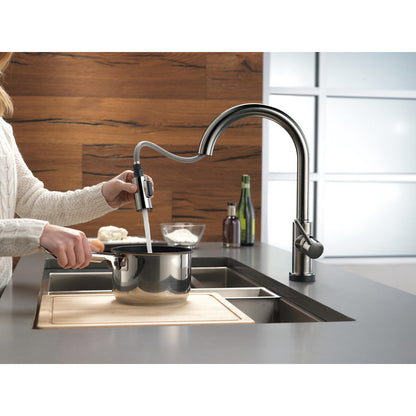 Delta Trinsic Single Handle Pull-Down Kitchen Faucet with Touch2O Technology - 9159T