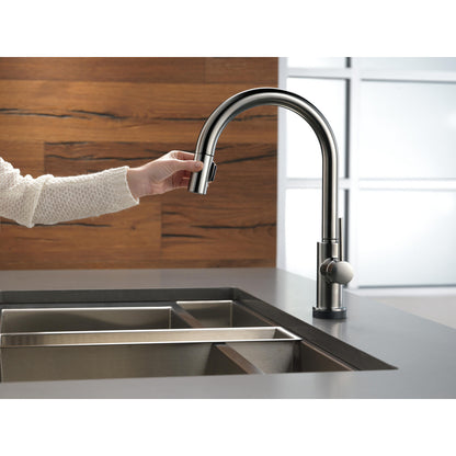 Delta Trinsic Single Handle Pull-Down Kitchen Faucet with Touch2O Technology - 9159T
