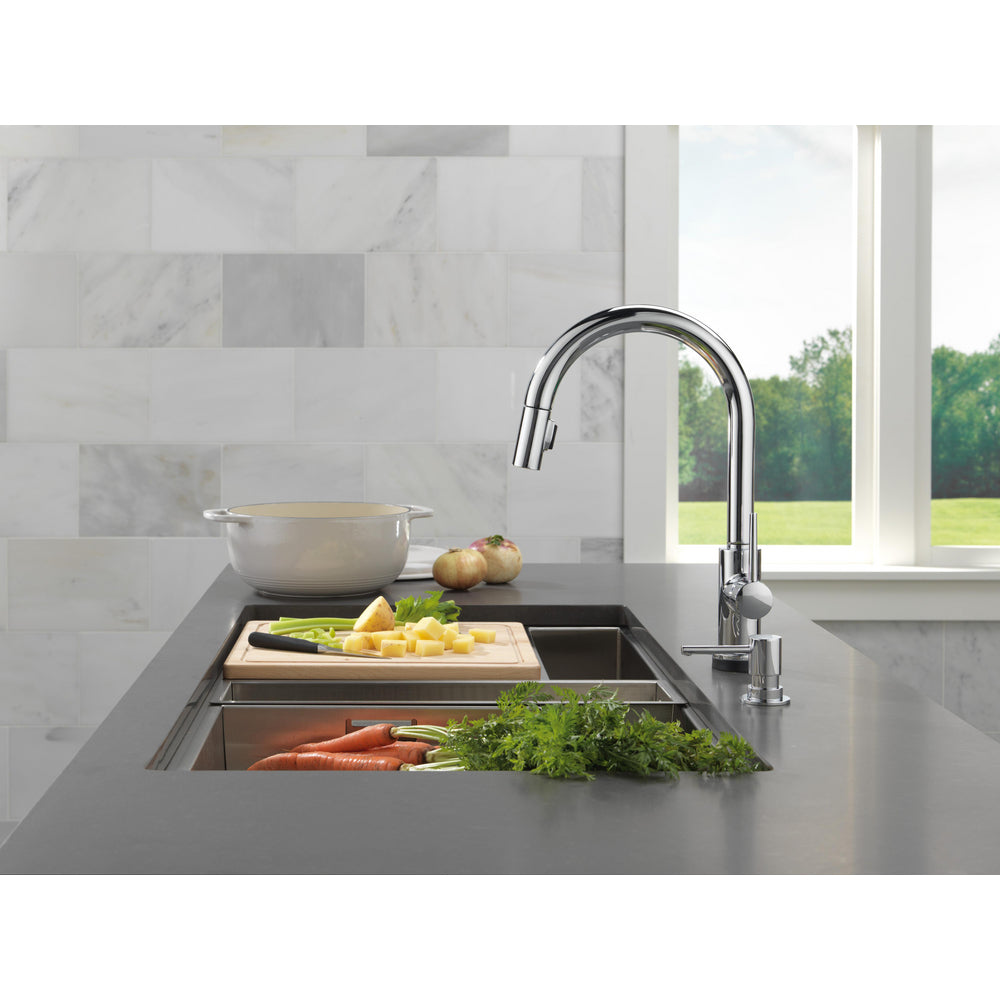 Delta Trinsic VoiceIQ Kitchen Faucet with Touch2O Technology with Touchless Technology - 9159TLV