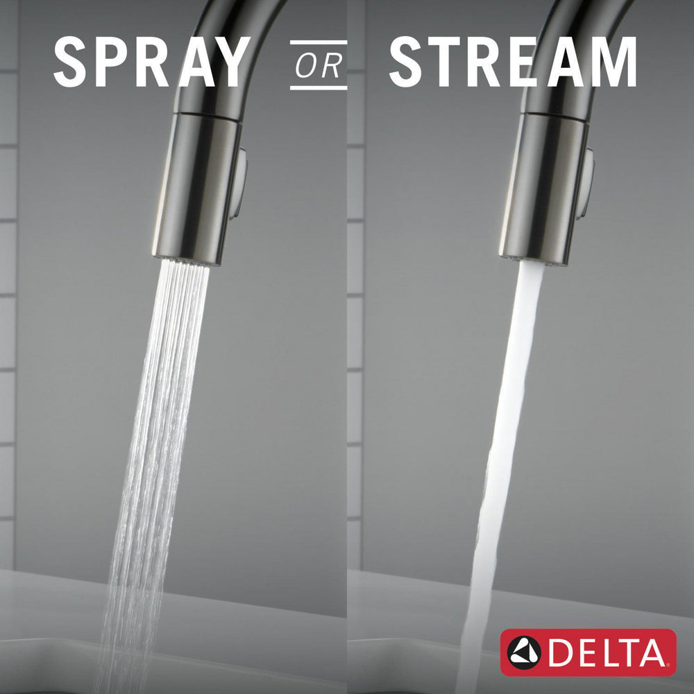 Delta Trinsic VoiceIQ Kitchen Faucet with Touch2O Technology with Touchless Technology - 9159TLV