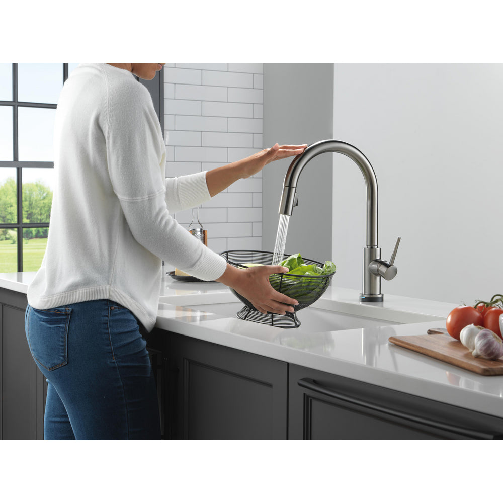 Delta Trinsic VoiceIQ Kitchen Faucet with Touch2O Technology with Touchless Technology - 9159TLV