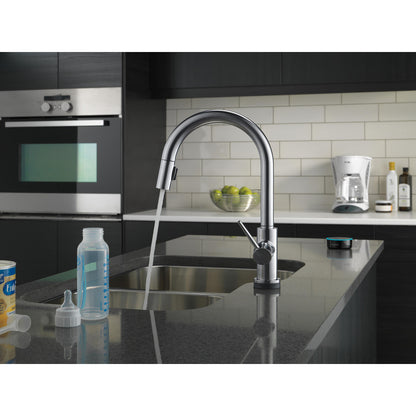 Delta Trinsic VoiceIQ Single-Handle Pull-Down Kitchen Faucet with Touch2O Technology - 9159TV