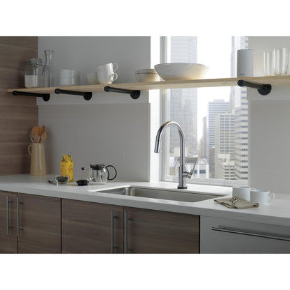 Delta Trinsic VoiceIQ Single-Handle Pull-Down Kitchen Faucet with Touch2O Technology - 9159TV