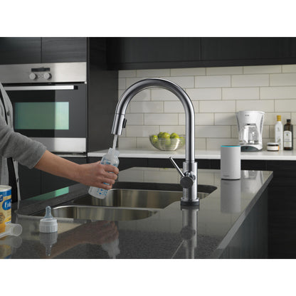 Delta Trinsic VoiceIQ Single-Handle Pull-Down Kitchen Faucet with Touch2O Technology - 9159TV