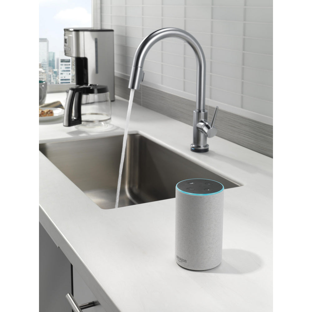 Delta Trinsic VoiceIQ Single-Handle Pull-Down Kitchen Faucet with Touch2O Technology - 9159TV