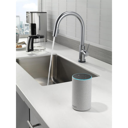 Delta Trinsic VoiceIQ Single-Handle Pull-Down Kitchen Faucet with Touch2O Technology - 9159TV
