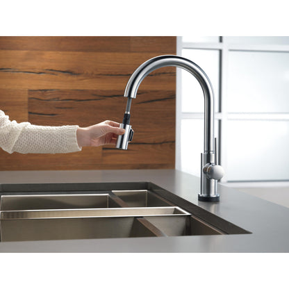 Delta Trinsic VoiceIQ Single-Handle Pull-Down Kitchen Faucet with Touch2O Technology - 9159TV