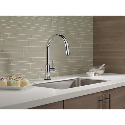 Delta Trinsic VoiceIQ Single-Handle Pull-Down Kitchen Faucet with Touch2O Technology - 9159TV