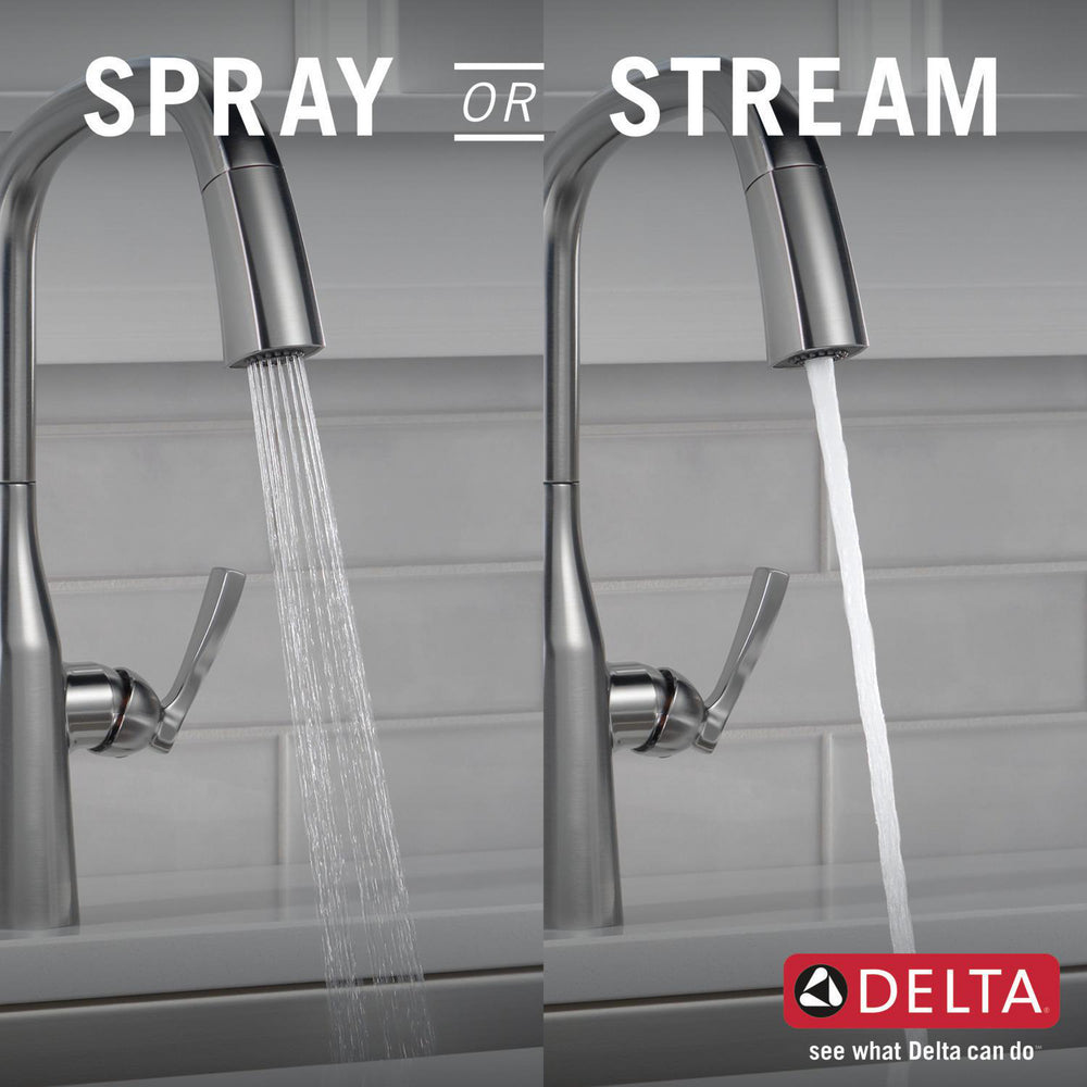 Delta Stryke Single Handle Pull-Down Kitchen Faucet - 9176