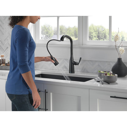 Delta Stryke Single Handle Pull-Down Kitchen Faucet with Touch2O Technology - 9176T