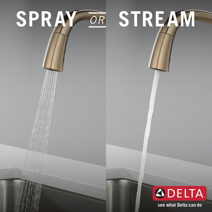 Delta Stryke Single Handle Pull-Down Kitchen Faucet with Touch2O Technology - 9176T