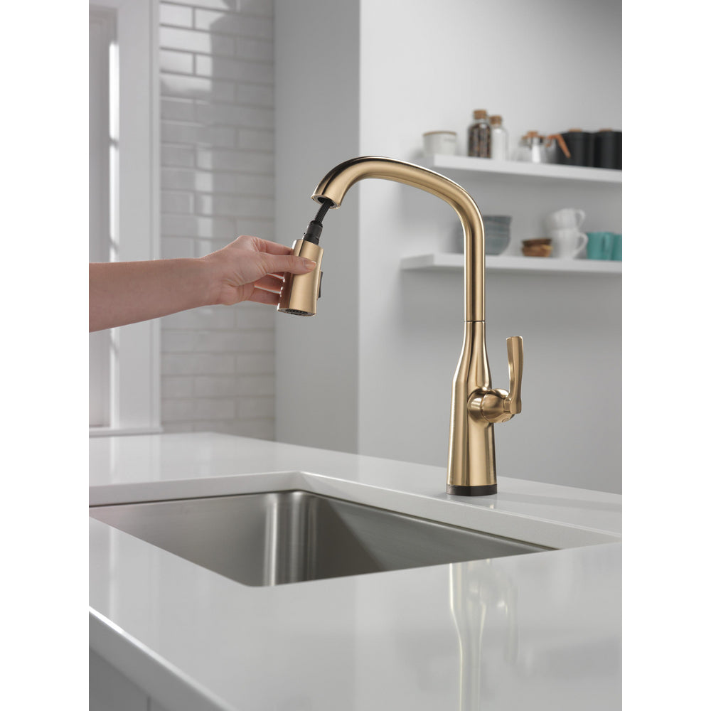 Delta Stryke Single Handle Pull-Down Kitchen Faucet with Touch2O Technology - 9176T