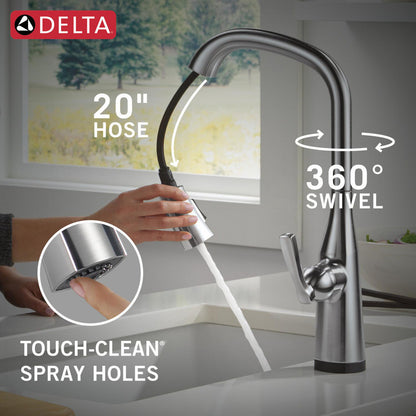 Delta Stryke Touchless Pulldown Bar Faucet - 9176TL