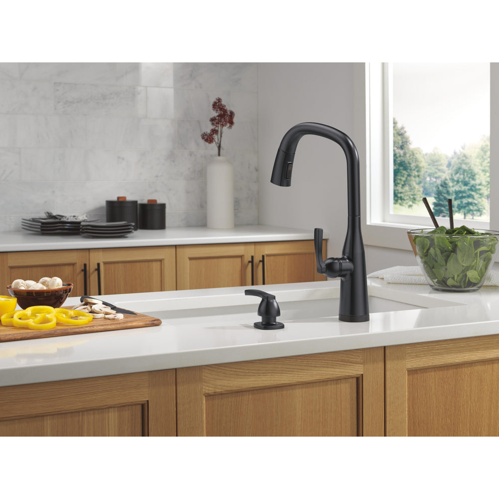 Delta Stryke Touchless Pulldown Bar Faucet Black - 9176TL