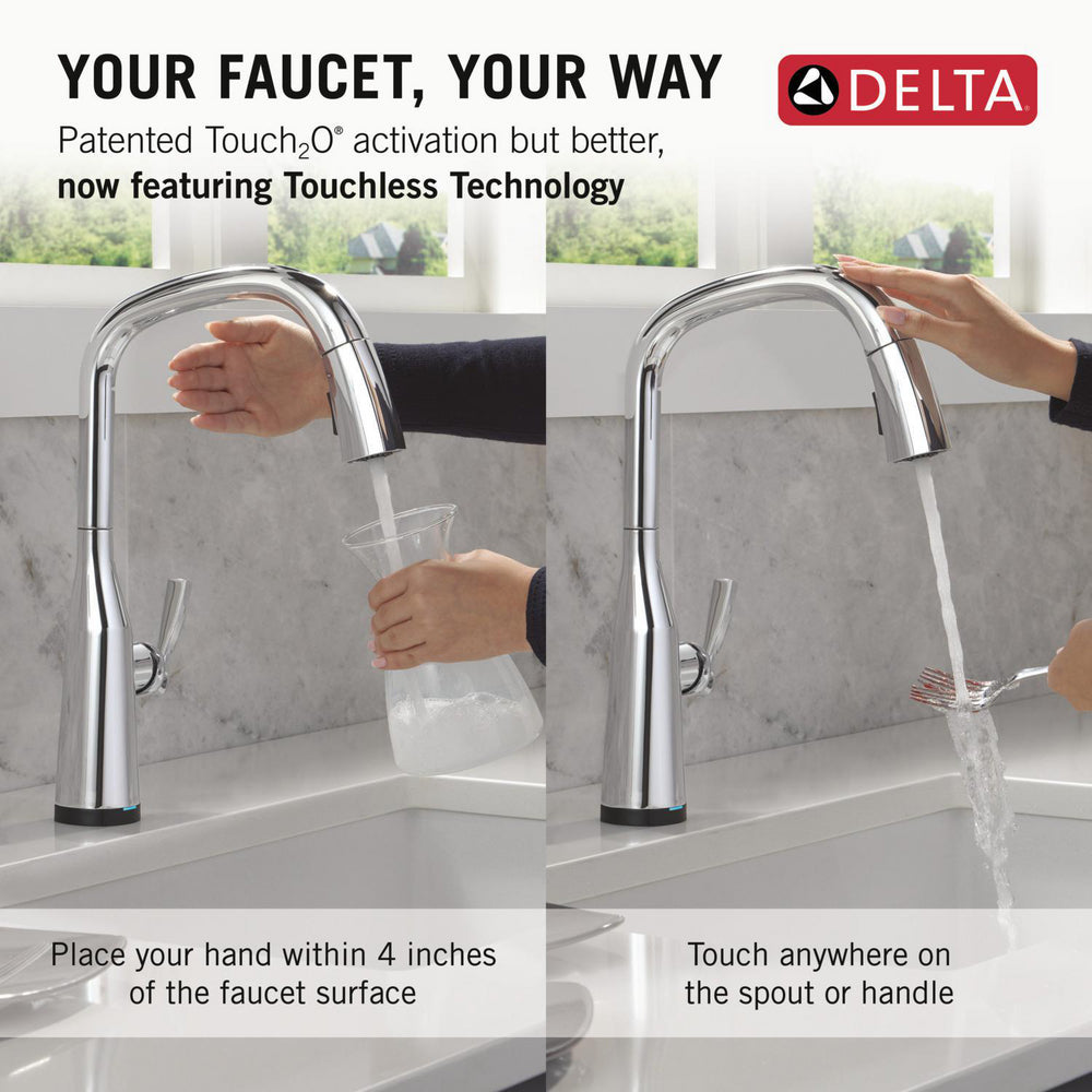 Delta Stryke Touchless Pulldown Bar Faucet - 9176TL
