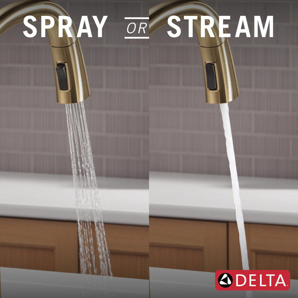 Delta Stryke Touchless Kitchen Pulldown Faucet with Voice AR - 9176TLV