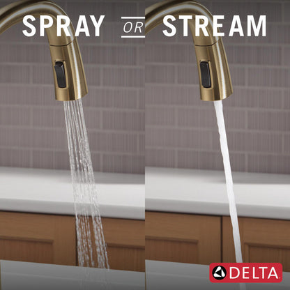 Delta Stryke Touchless Kitchen Pulldown Faucet with Voice AR - 9176TLV