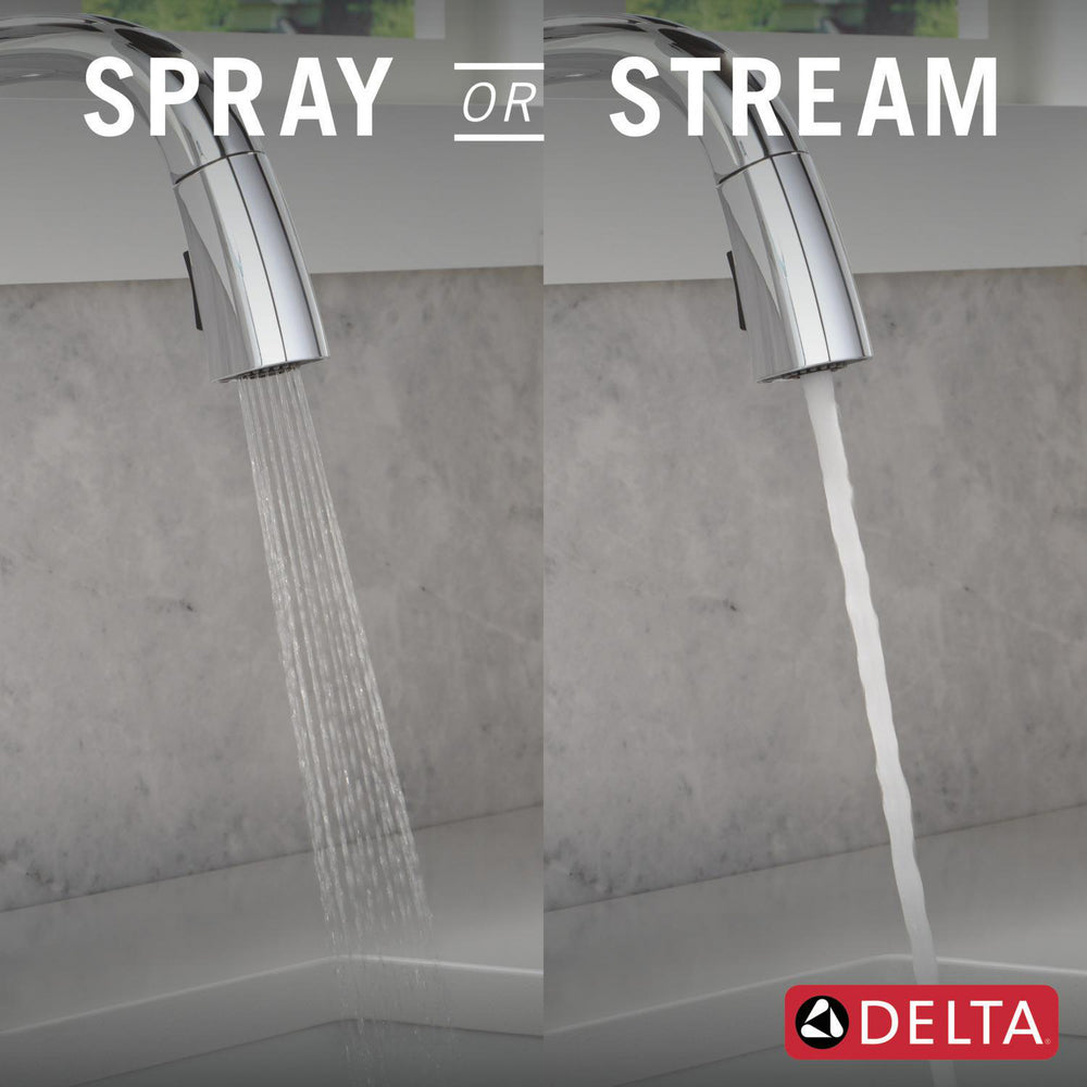 Delta Stryke Touchless Kitchen Pulldown Faucet with Voice AR - 9176TLV