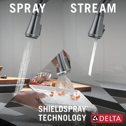 Delta Coranto Single Handle Pull-Down Kitchen Faucet with Touch2O Technology - 9179T