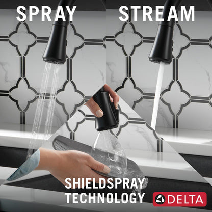 Delta Coranto Single Handle Pull-Down Kitchen Faucet with Touch2O Technology - 9179T